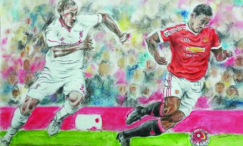 Sporting actions come alive in art exhibition
