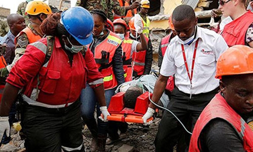 Woman rescued six days after Kenya building collapse