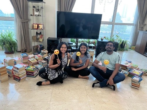 Students sell used books to support Bahrain's differently-abled