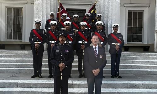 Royal Police Academy triumphs in UK pace sticking competition