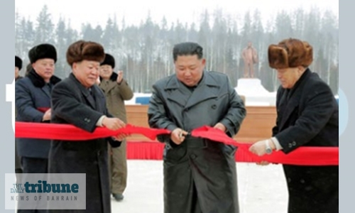 North Korea’s Kim opens huge mountain development