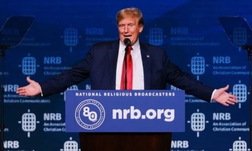 ‘I’m a very proud Christian’: Trump courts religious right