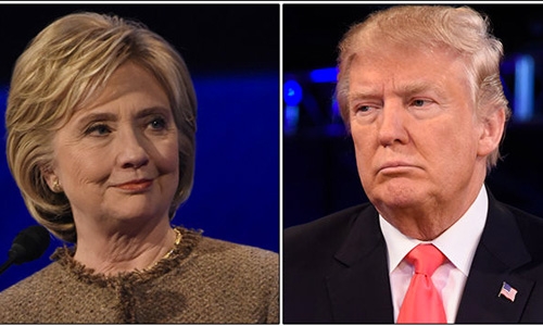 Trump, Clinton running neck and neck