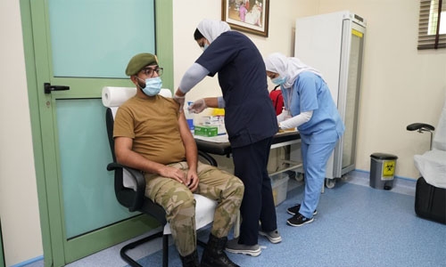 Bahrain National Guard staff vaccination completed