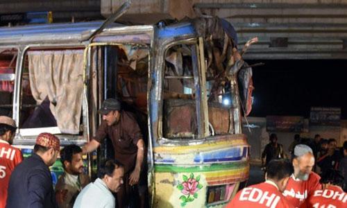 At least 11 dead in SW Pakistan bus explosion