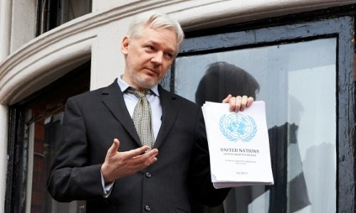 Angry Assange starts 5th year cooped in London embassy