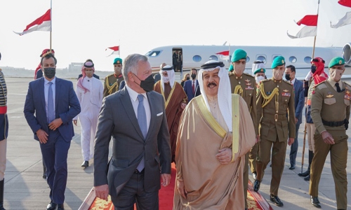 HM the King and Jordanian monarch review bilateral relations