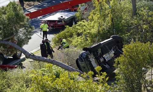 Tiger Woods seriously injured in crash on steep LA-area road