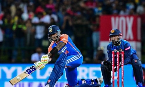 India clinch series in rain-hit T20 after Sri Lanka collapse