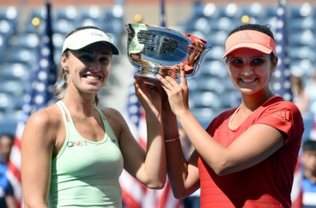 Hingis, Mirza win US Open doubles title