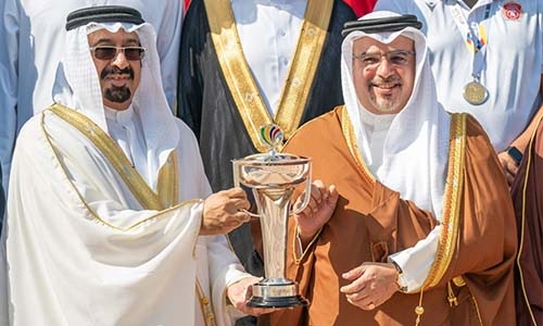 HRH Prince Salman hails Muharraq Club’s spirit of determination