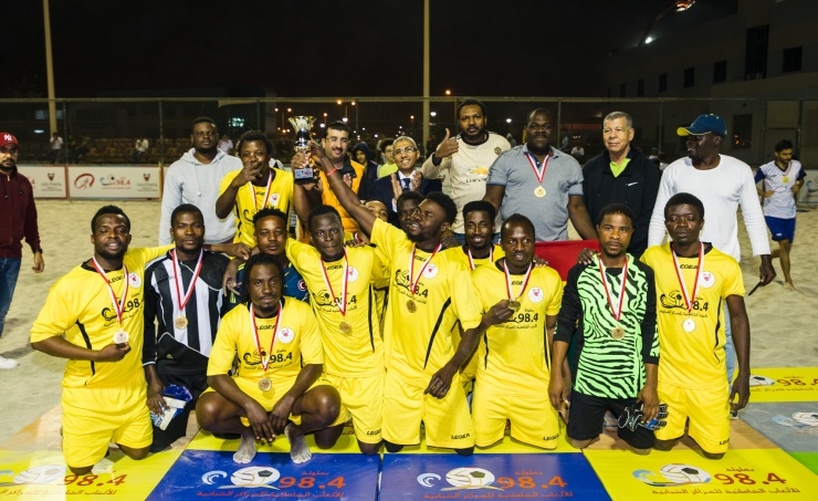 Ghana achieves the Community Soccer Cup at the Beach Games 98.4 Championship
