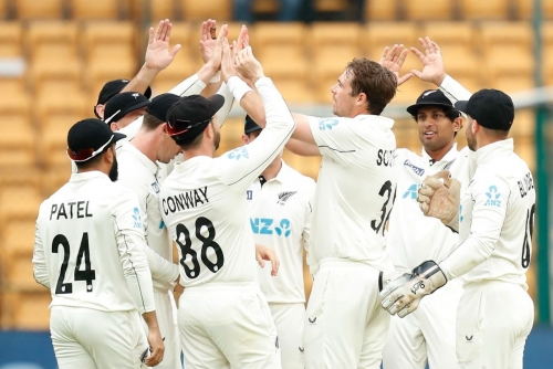 New Zealand on top after India bowled out for 46 in rain-hit Test