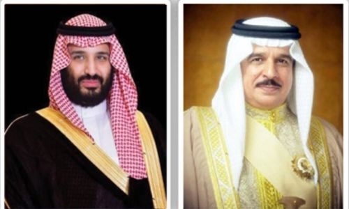 His Majesty and Saudi Crown Prince exchange greetings