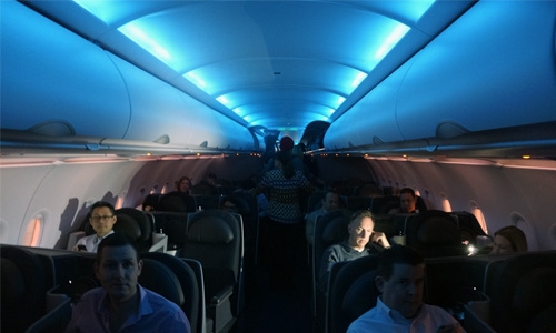 Why do airlines dim light during take-off, landing?