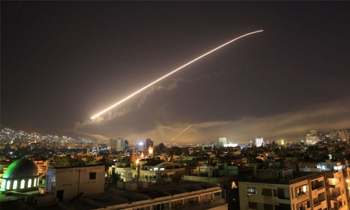 Syria air defences intercept Israeli projectiles: state media