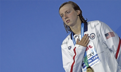 Ledecky wins historic 12th gold