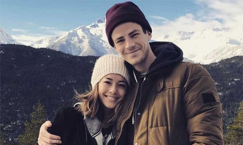 Grant Gustin marries LA Thoma