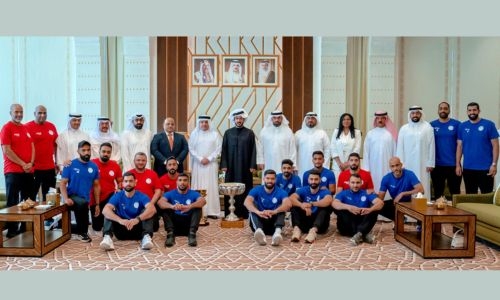 HH Shaikh Khalid receives champion clubs