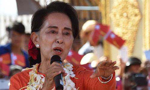 Suu Kyi urges action on illegal use of religion in election campaign