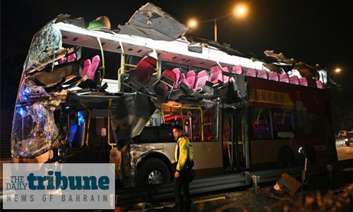 Six dead, dozens injured in Hong Kong bus crash