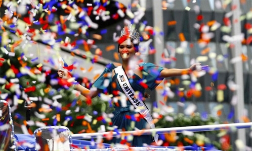  Miss Universe Pia Alonzo Wurtzbach paralyses Manila