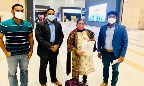 Years of ordeal in Bahrain ends, partially-blind Uma finally flies back home
