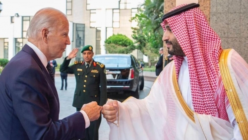 US President Biden bumps fist with Saudi Crown Prince