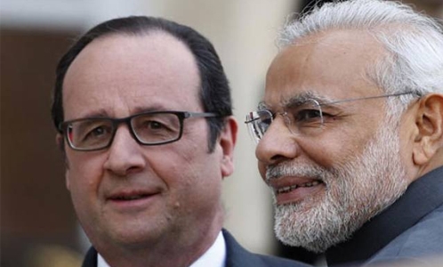 Hollande starts India visit, says jet deal will take time