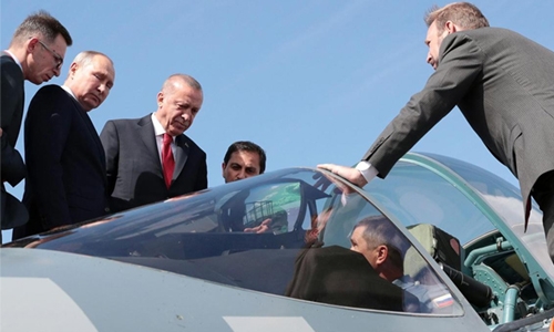 Erdogan suggests Turkey could look to Russia for jets