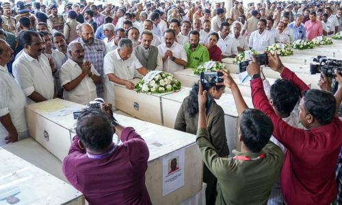 Indian relatives grieve as bodies of 45 Kuwait fire victims return