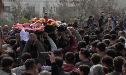 Funeral of the Palestinian-American teenager killed in the West Bank