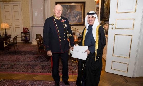 Bahrain's Ambassador to Norway presents credentials