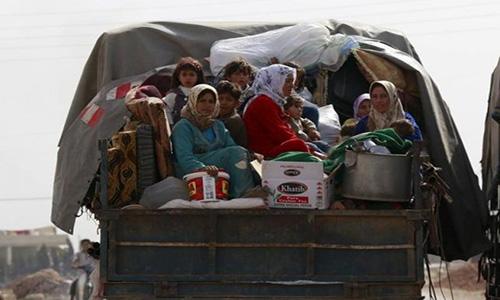 120,000 flee fighting in Syria's Aleppo, Hama, Idlib