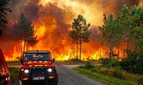 Wildfires rage in France and Spain as heatwaves flame Europe