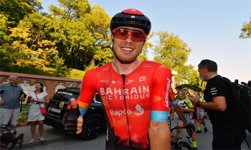 Team Bahrain Victorious rider Bauhaus sprints to victory in first stage of Tour de Pologne