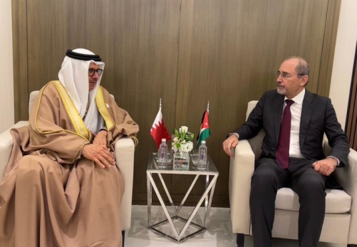 Bahraini, Jordanian Foreign Ministers Exchange Views on Gaza, Lebanon, and Syria