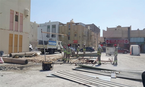 17 illegal garages removed in Sitra