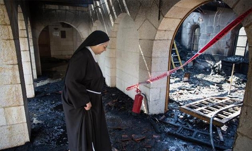 Shrine to Jesus in Israel robbed, vandalised