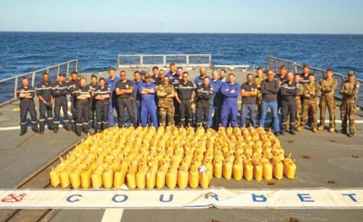 2020 second bust: FS COURBET seizes ‘three tonnes of narcotics’