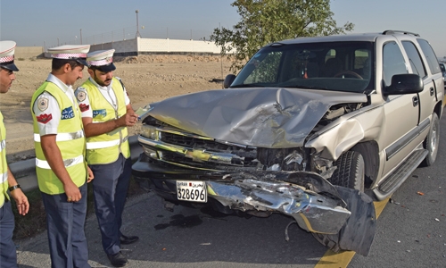 Bahraini driver wounded 