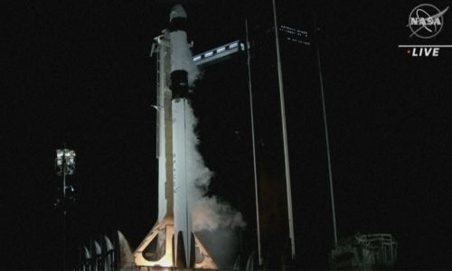 NASA and SpaceX crew of four blast off to ISS