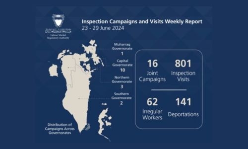 LMRA conducted 817 inspection campaigns and visits during last week