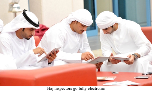 Haj inspectors go fully electronic