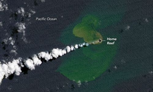 NASA spots new island in Pacific Ocean as underwater volcano erupts