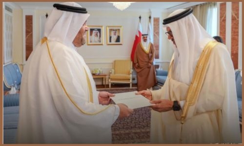 Foreign Minister receives credentials copy of Qatar Ambassador-Designate to Bahrain