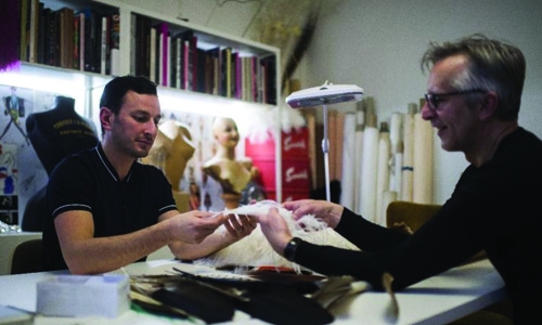 Fashion's feather master tickles up a storm