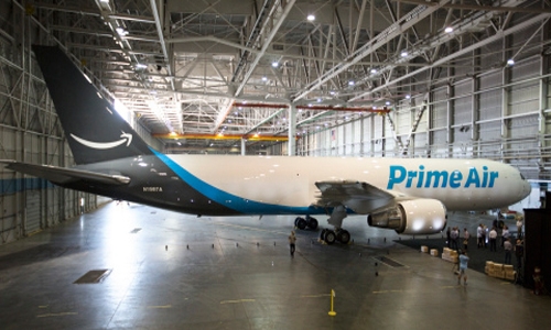 Amazon 'Prime' plane takes flight