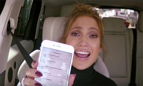 James Corden texts Leonardo DiCaprio from  JLo’s iPhone