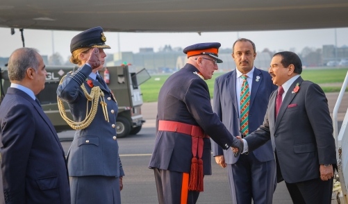 HM King Hamad Arrives in the UK on Official Visit at the Invitation of King Charles III